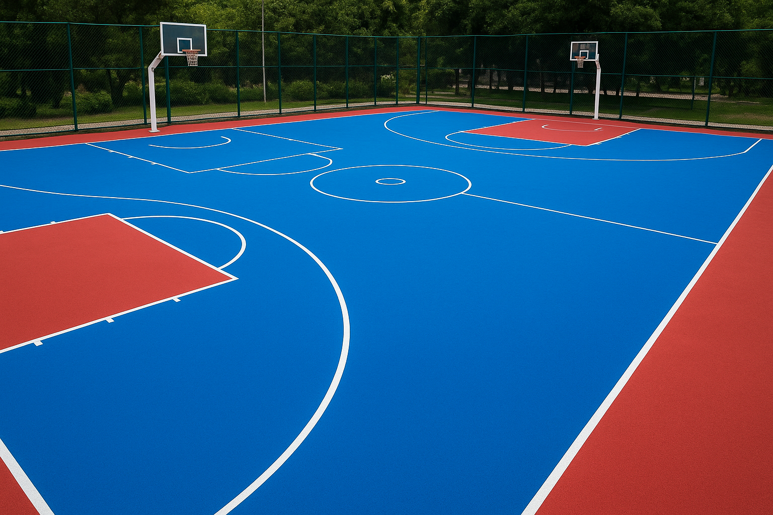 basketball court construction in Nainital