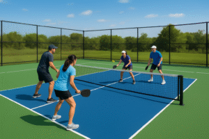 Outdoor Pickleball Court Flooring