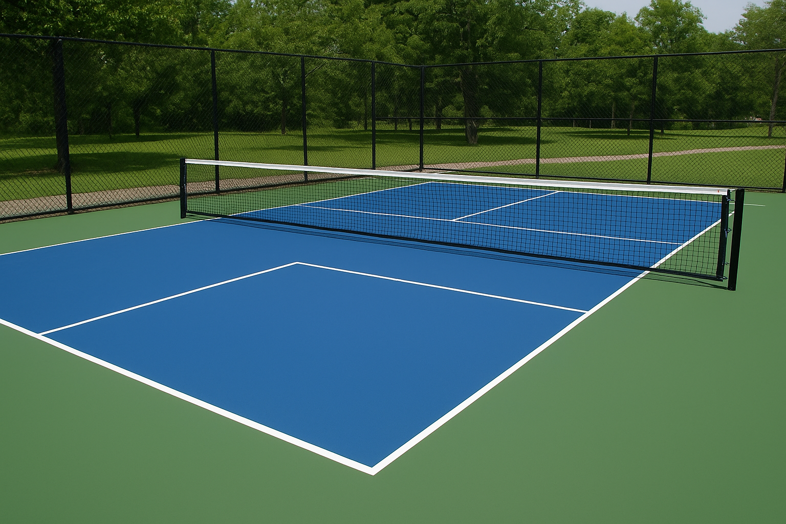 pickleball court construction in up