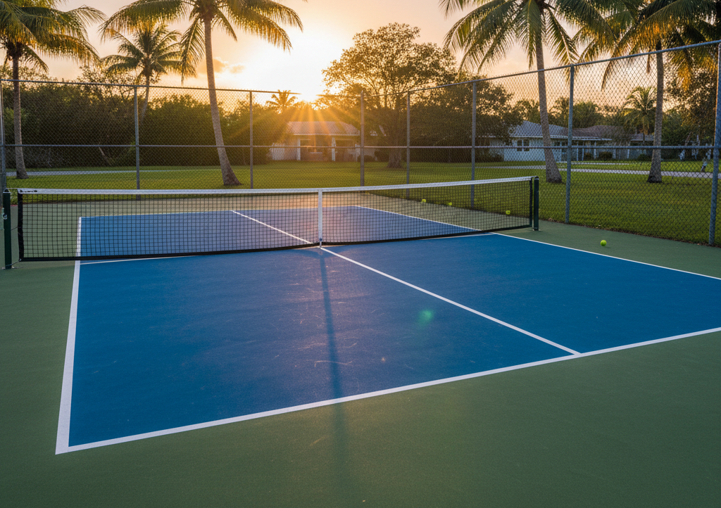 pickleball court construction in Prayagraj