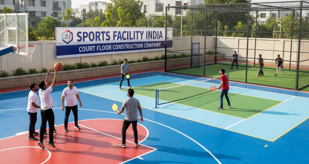 box cricket construction in Delhi