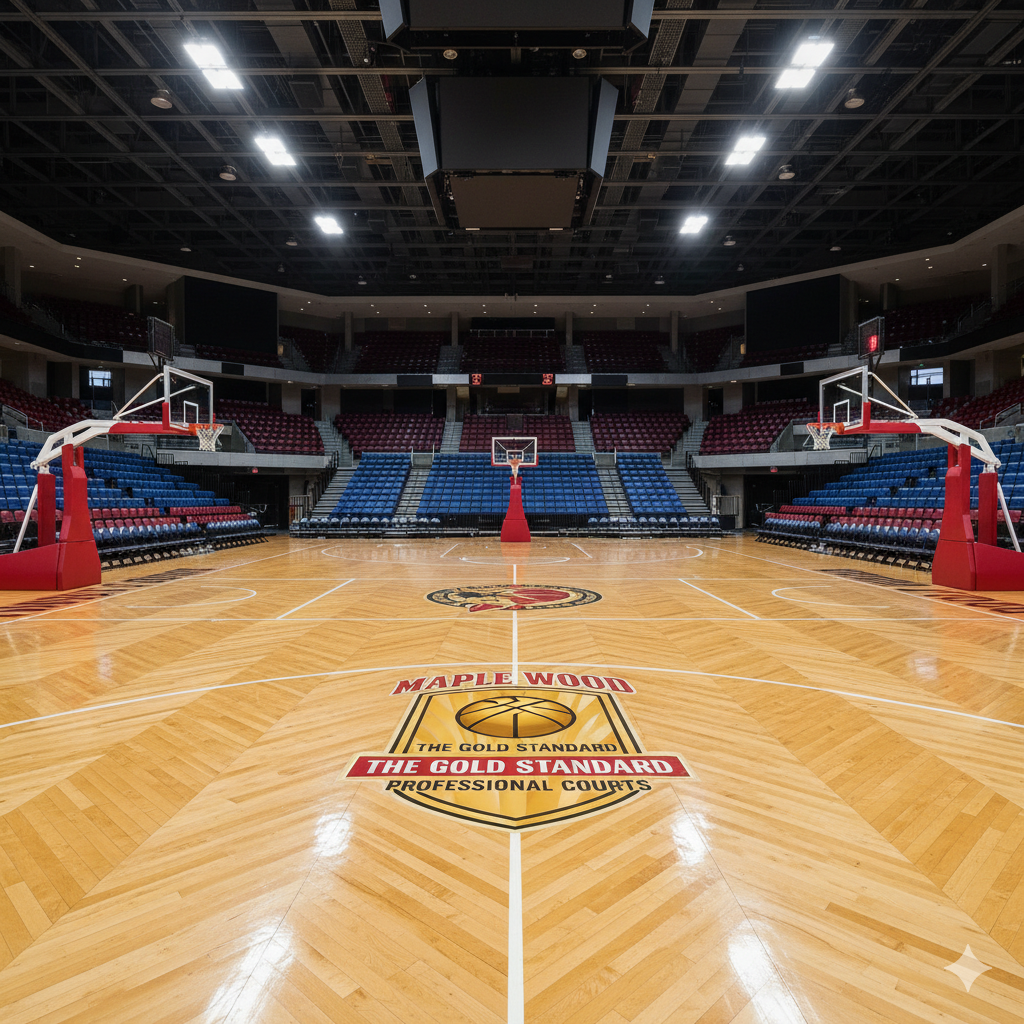 Maple Wood Basketball Flooring