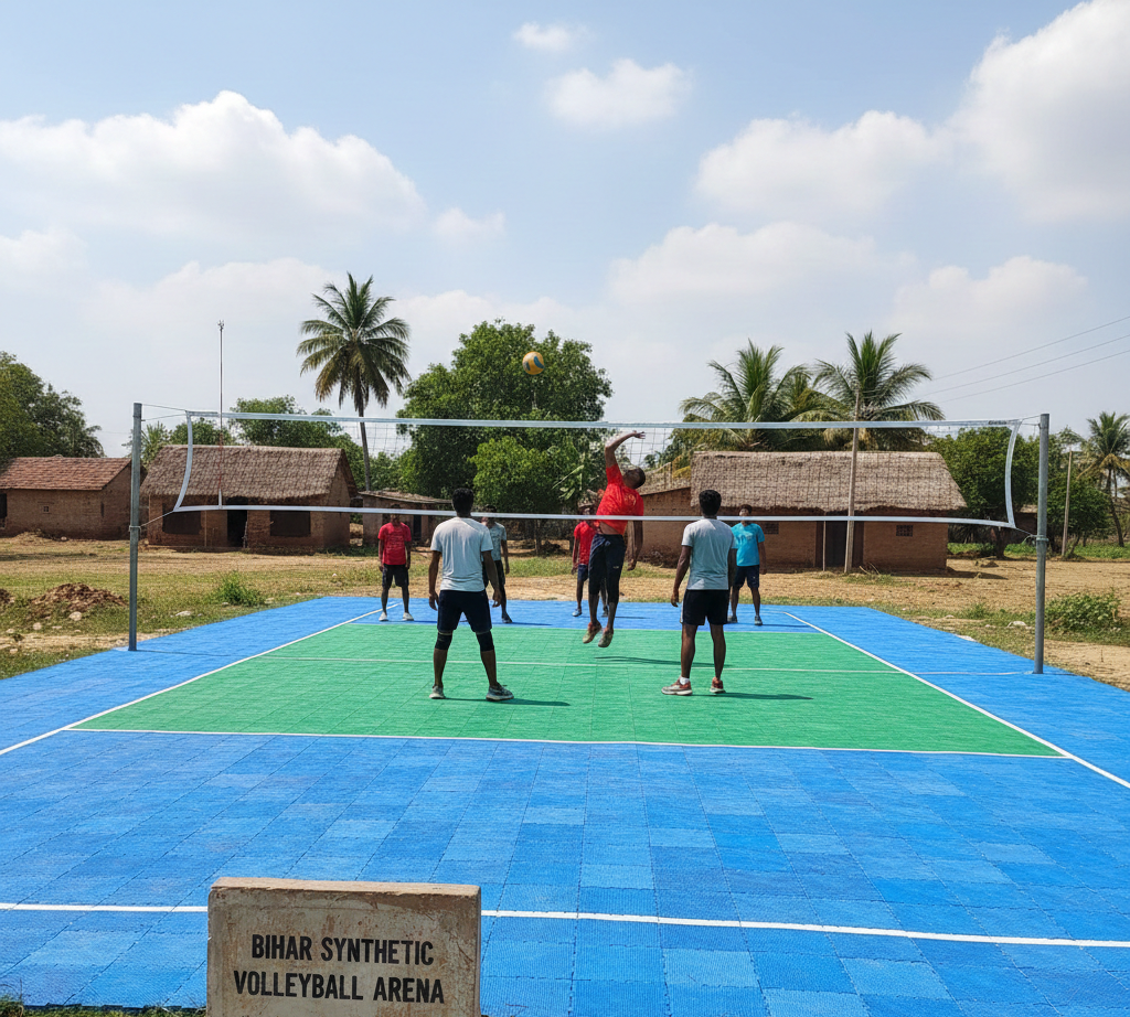 Synthetic Volleyball Court Flooring in Bihar