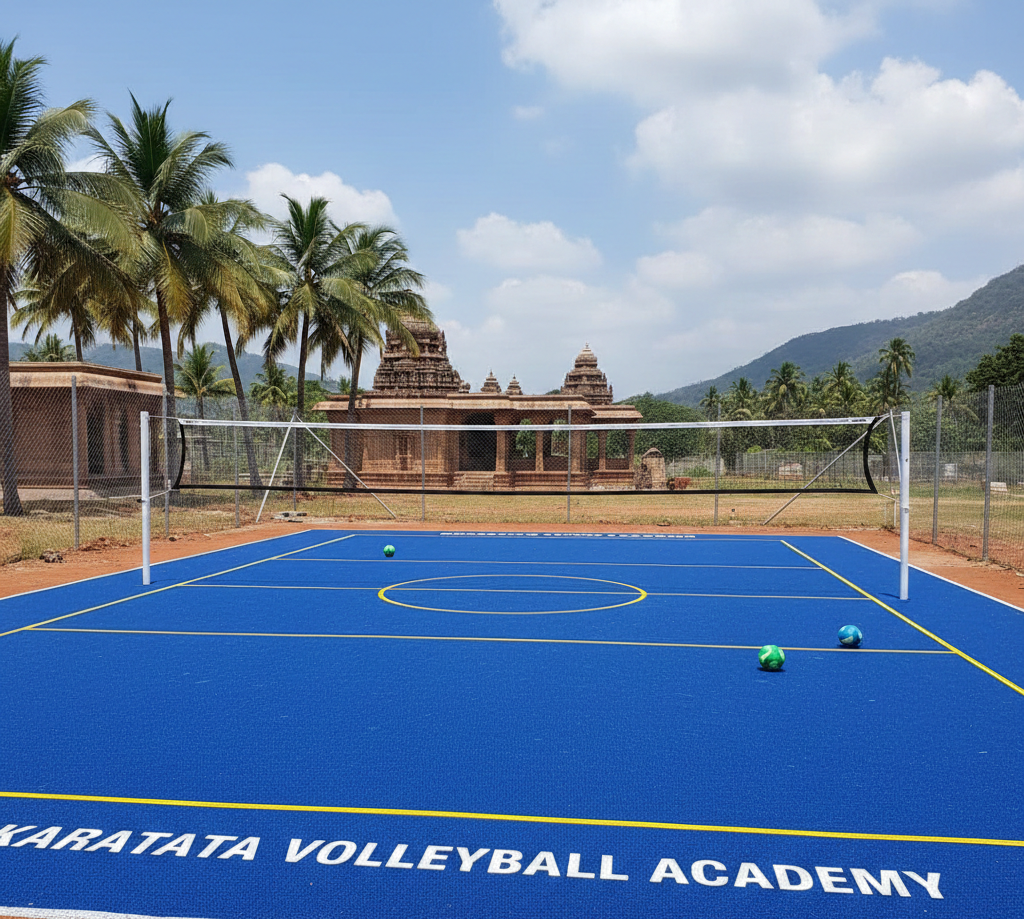 Synthetic Volleyball Court Flooring in Karnataka
