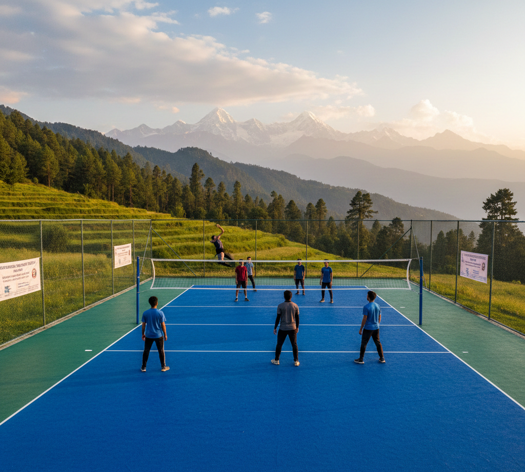 Synthetic Volleyball Court Flooring in Uttarakhand