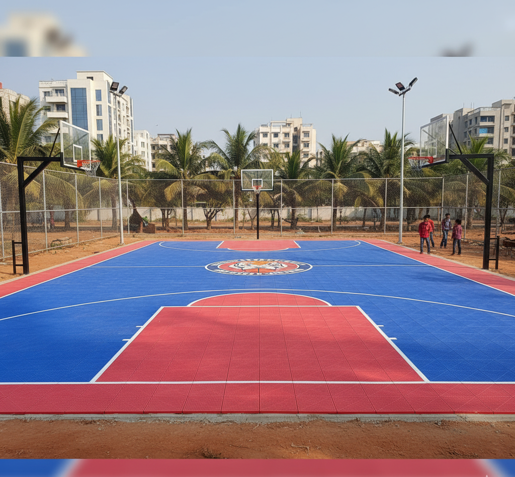 Basketball Court Flooring in Kanpur