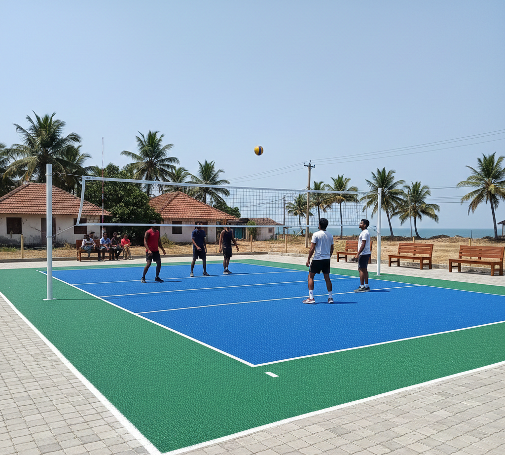 Synthetic Volleyball Court Flooring in Seemandhra