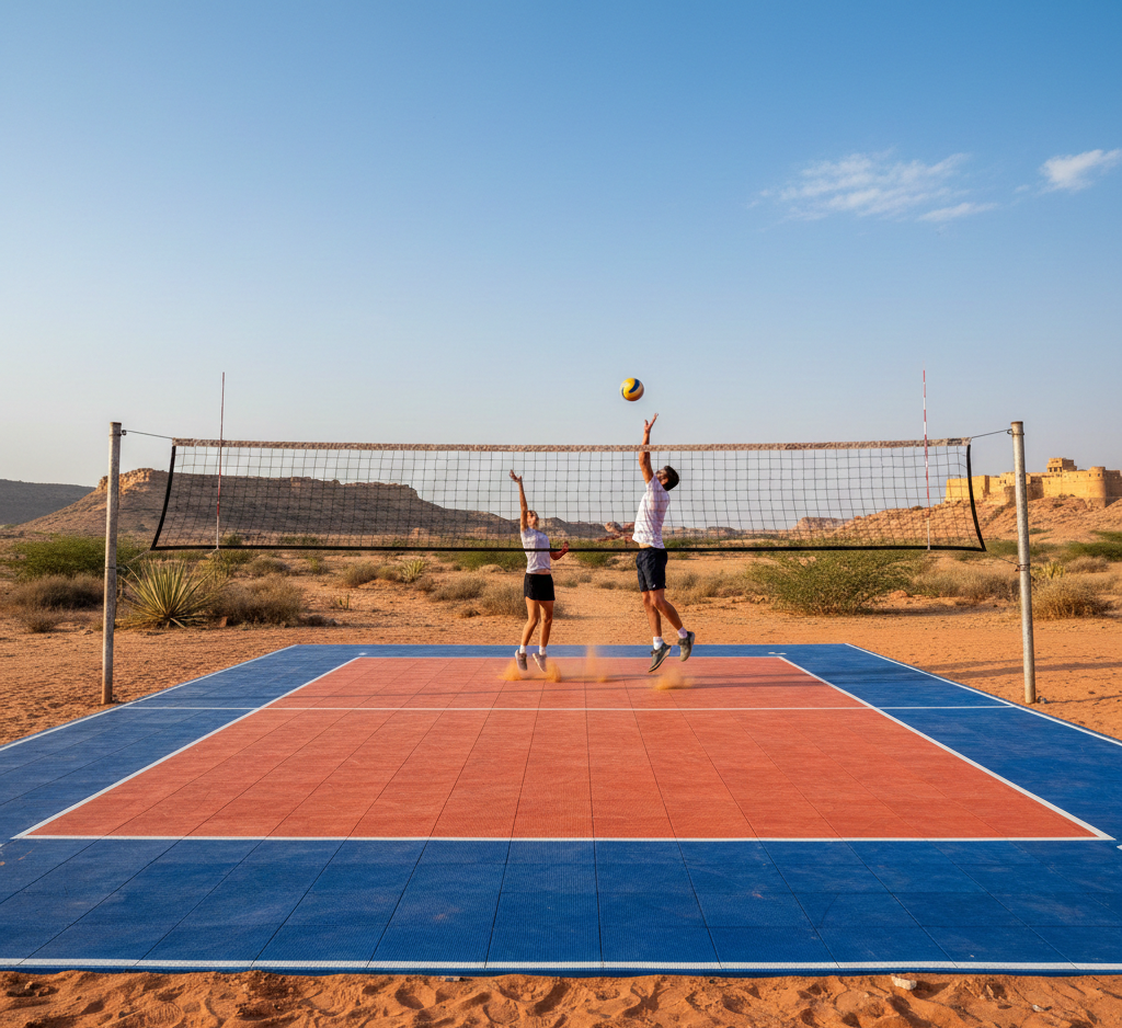 Synthetic Volleyball Court Flooring in Rajasthan