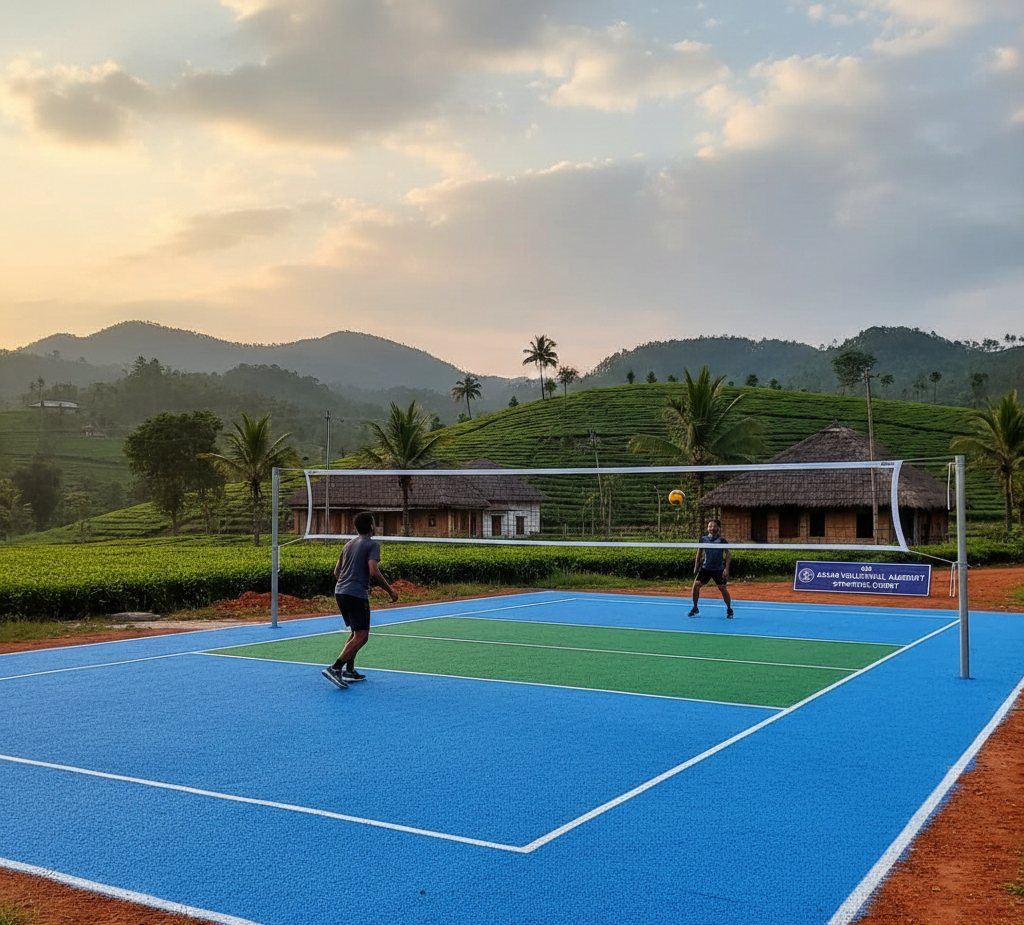 Synthetic Volleyball Court Flooring in Assam