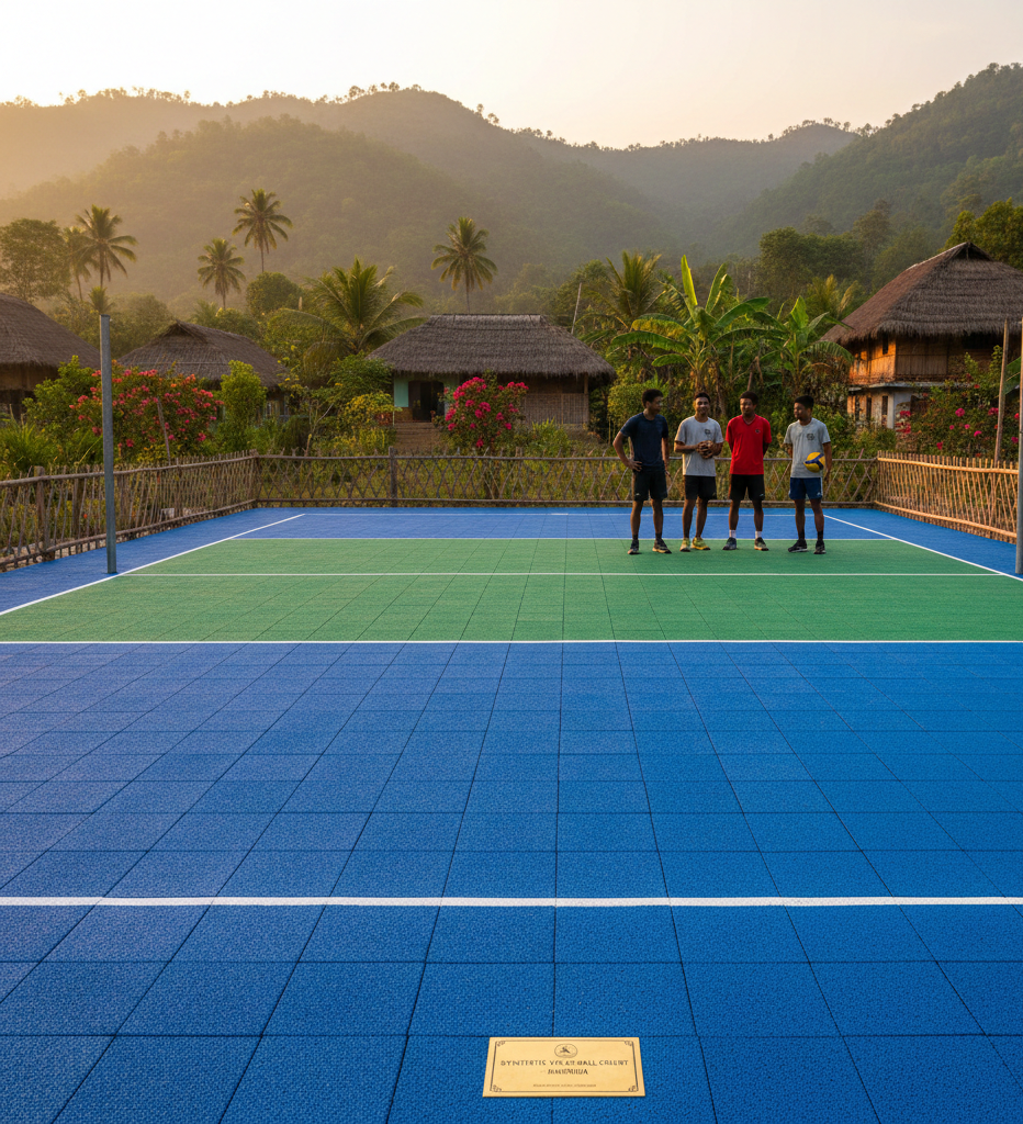 Synthetic Volleyball Court Flooring in Manipur