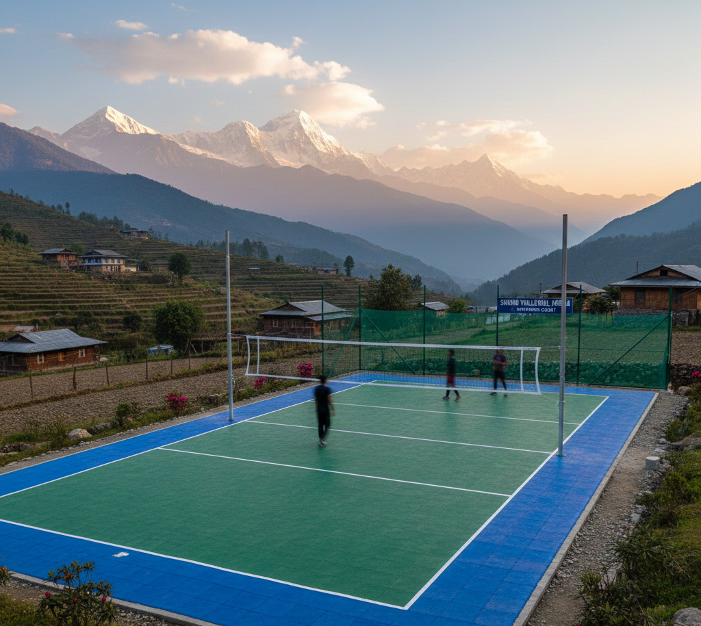 Synthetic Volleyball Court Flooring in Sikkim
