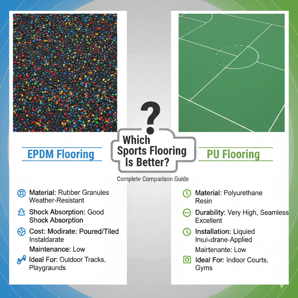 EPDM vs PU Flooring
