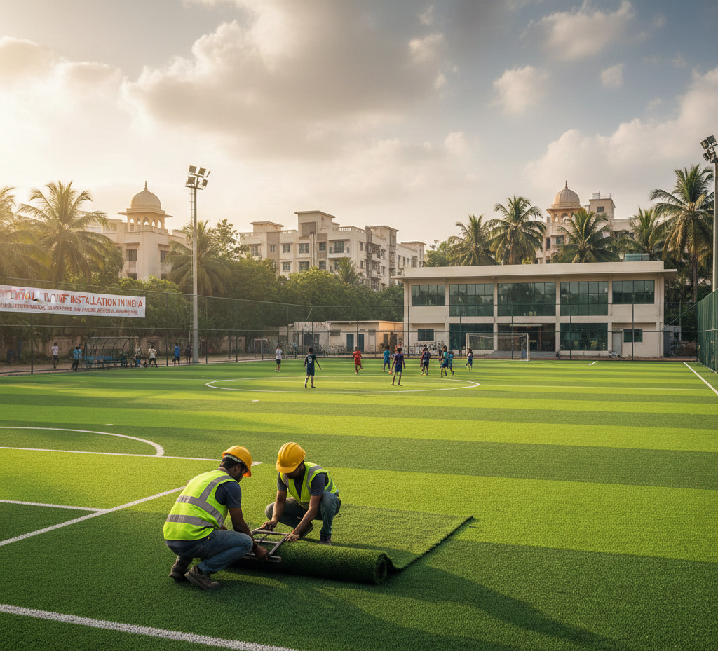 Artificial Turf Installation in India