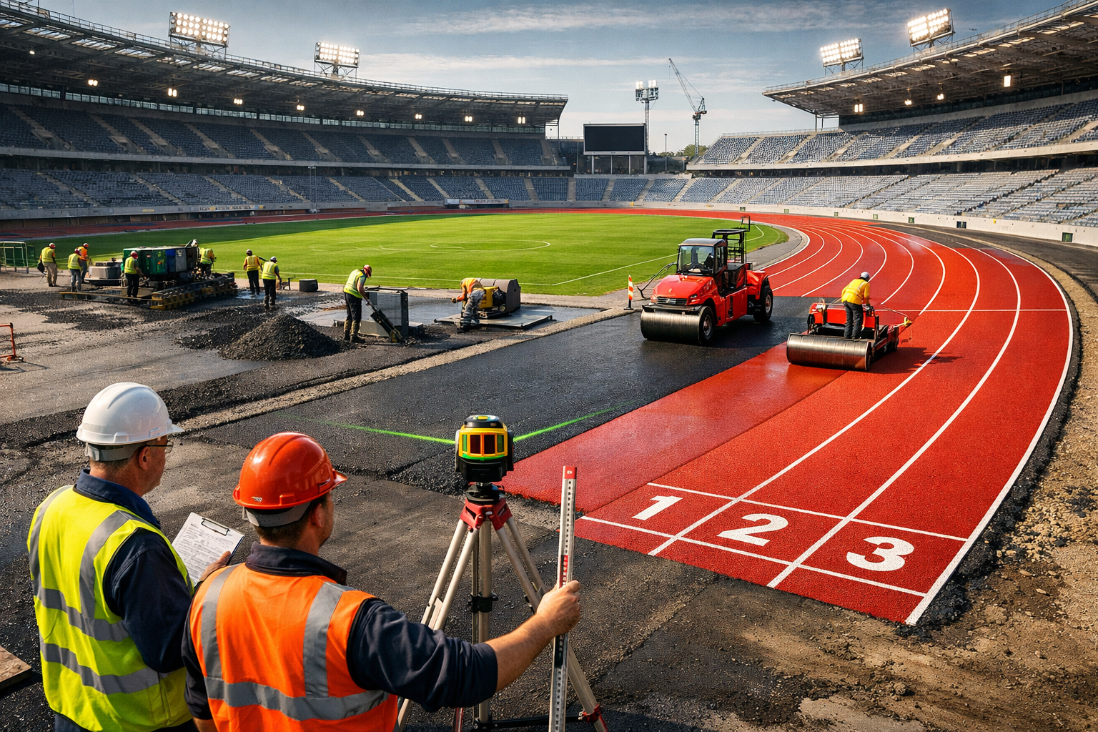 Running Track Construction