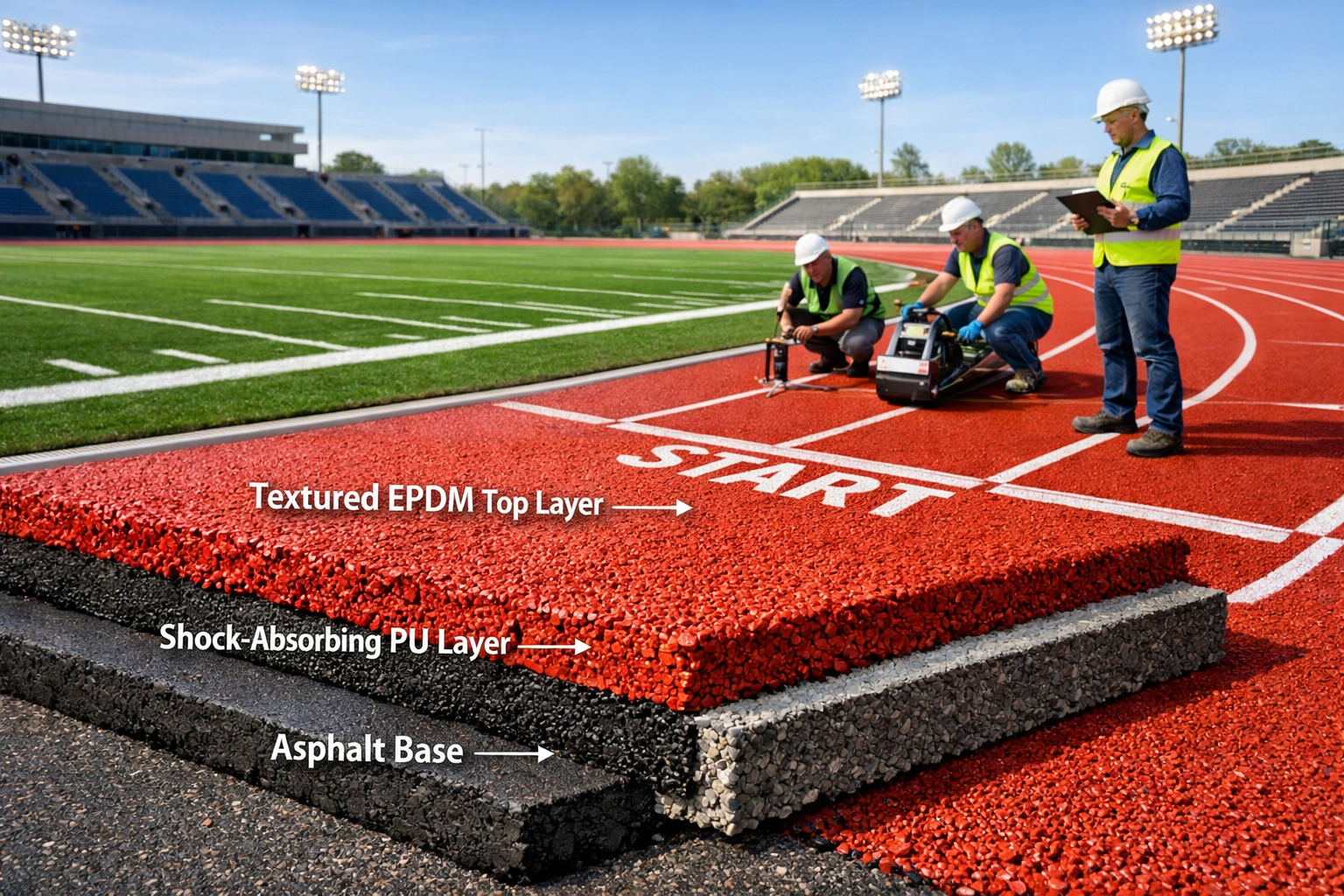 sandwich system running track