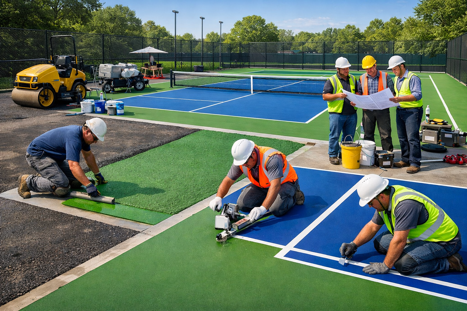 Pickleball Court Construction, Manufacturer & Builder