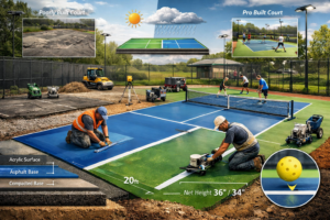 Why Professional Pickleball Court Construction Matters