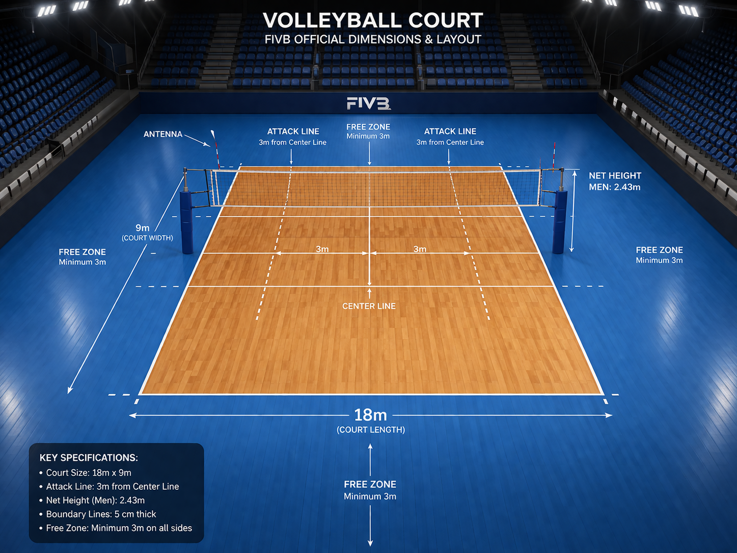 Volleyball Court Measurement